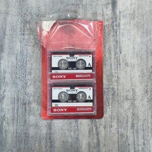 2 Sony MC-60  Cassettes Brand New Open Package.